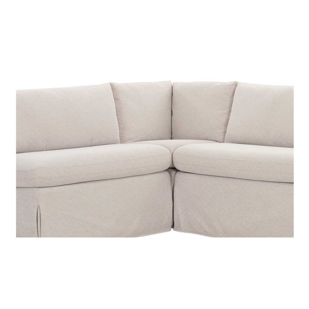 Fable Slipcover Dining Banquette L-Shape Beige 100.5 in view 6