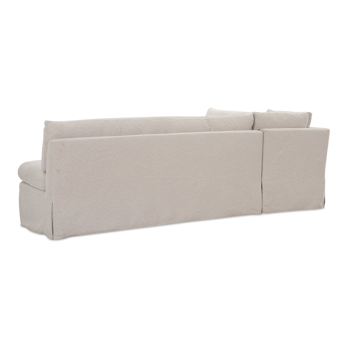 Fable Slipcover Dining Banquette L-Shape Beige 100.5 in view 3