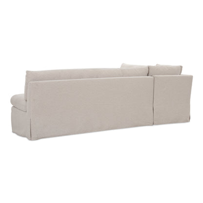 Fable Slipcover Dining Banquette L-Shape Beige 100.5 in view 3