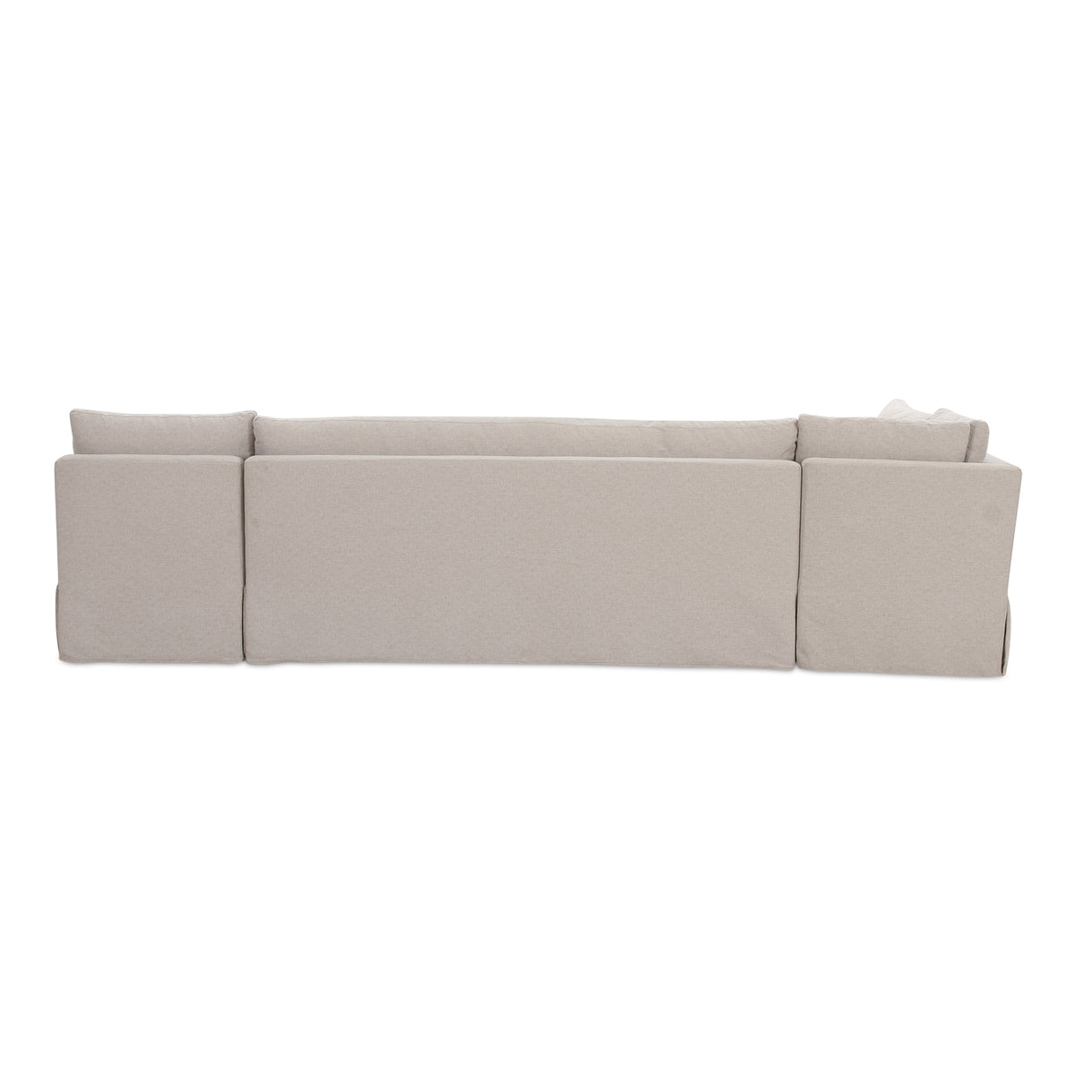 Fable Slipcover Dining Banquette L-Shape Beige 125.5 in view 4