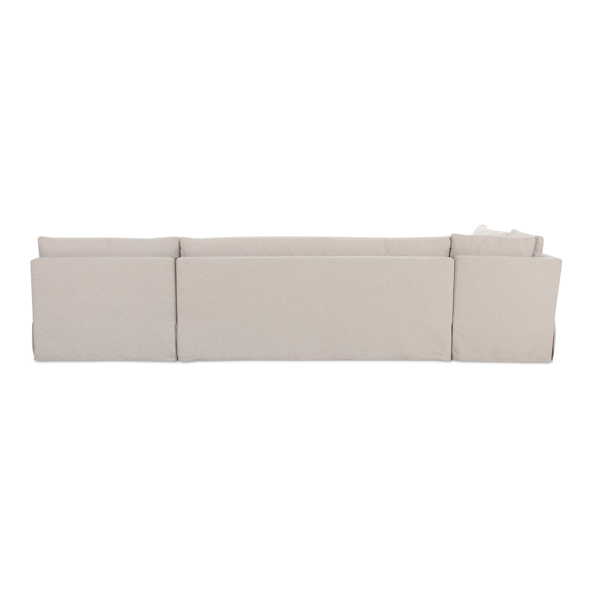 Fable Slipcover Dining Banquette L-Shape Beige 139.5 in view 5