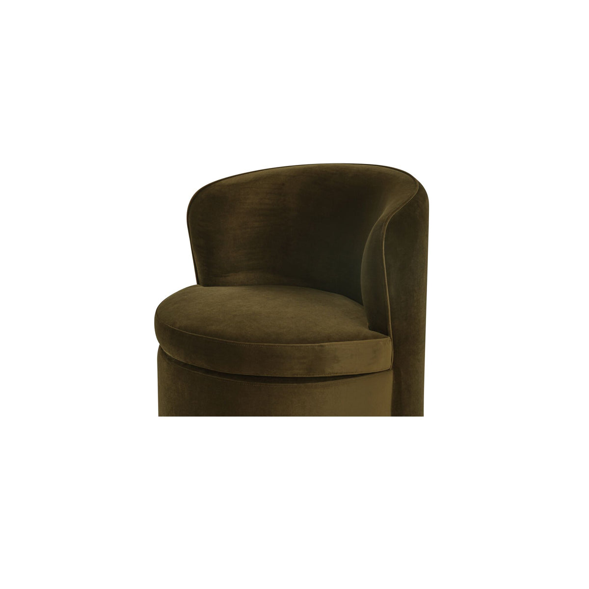 Dane Swivel Dining Chair Faux Green Mohair - image 9