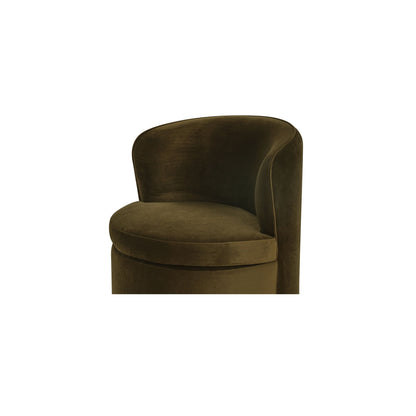 Dane Swivel Dining Chair Faux Green Mohair - image 9