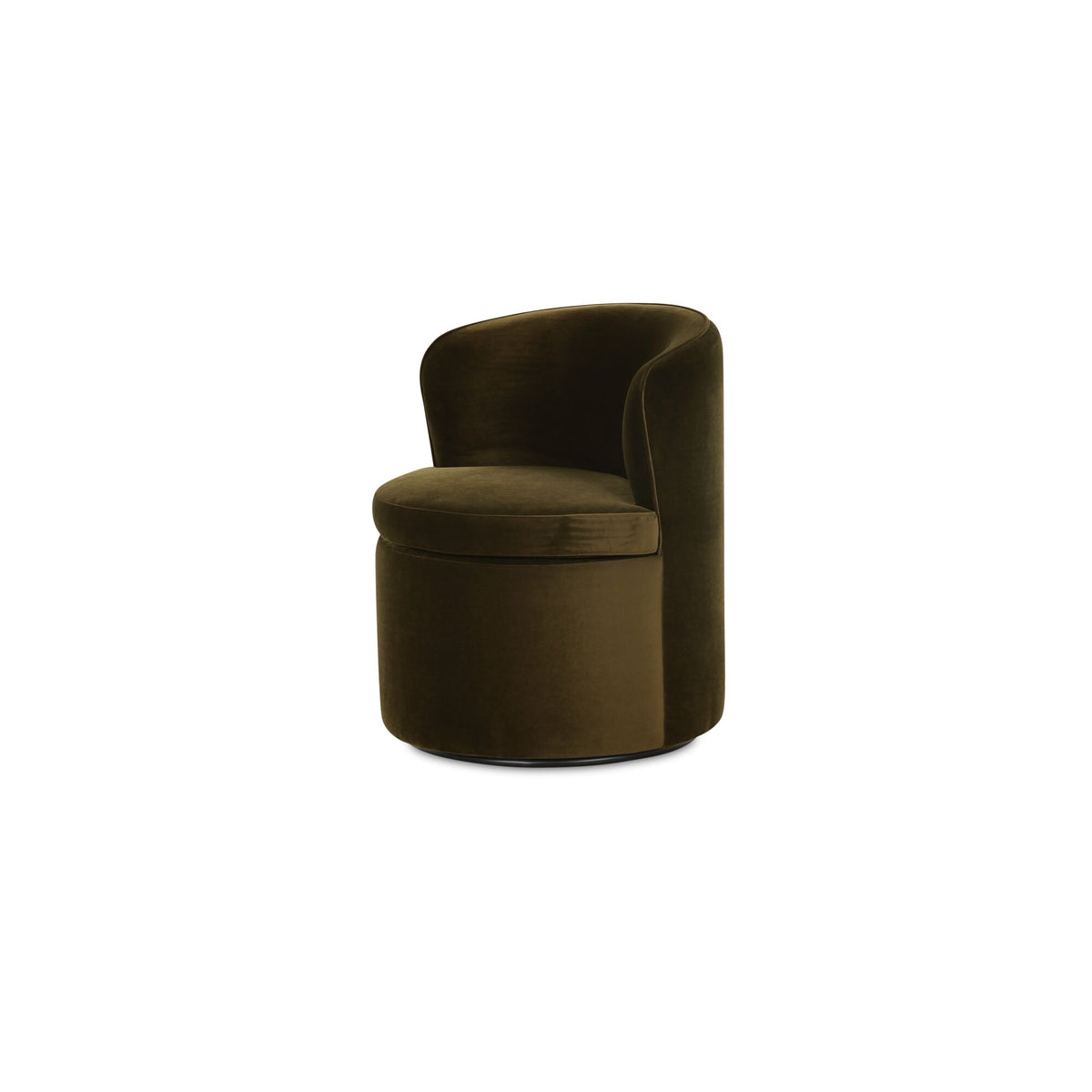 Dane Swivel Dining Chair Faux Green Mohair - image 8