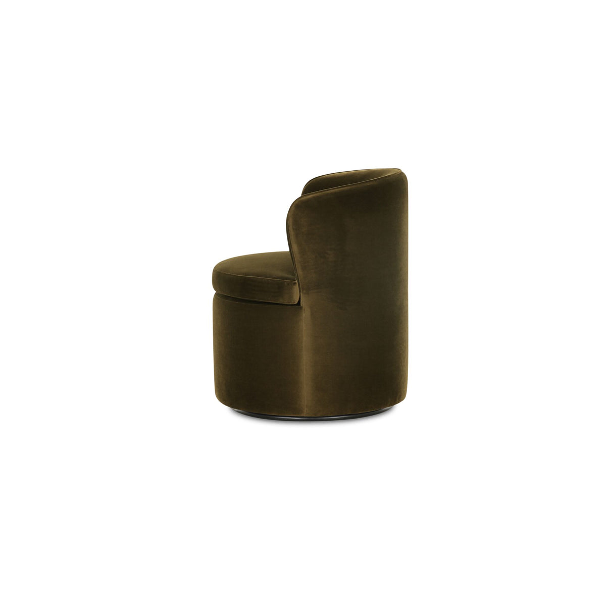 Dane Swivel Dining Chair Faux Green Mohair - image 6