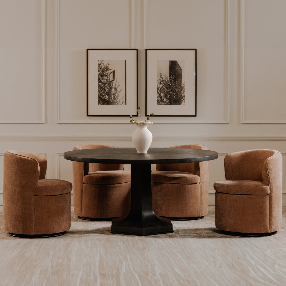 Dane Swivel Dining Chair Heritage Pink - image 3