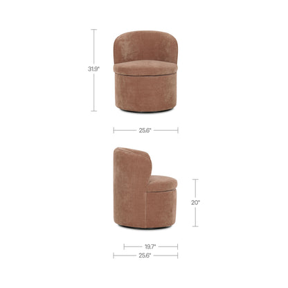 Dane Swivel Dining Chair Heritage Pink - image 4
