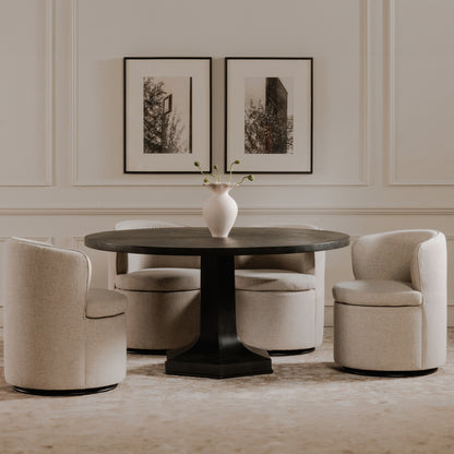 Dane Swivel Dining Chair Oatmeal - image 3