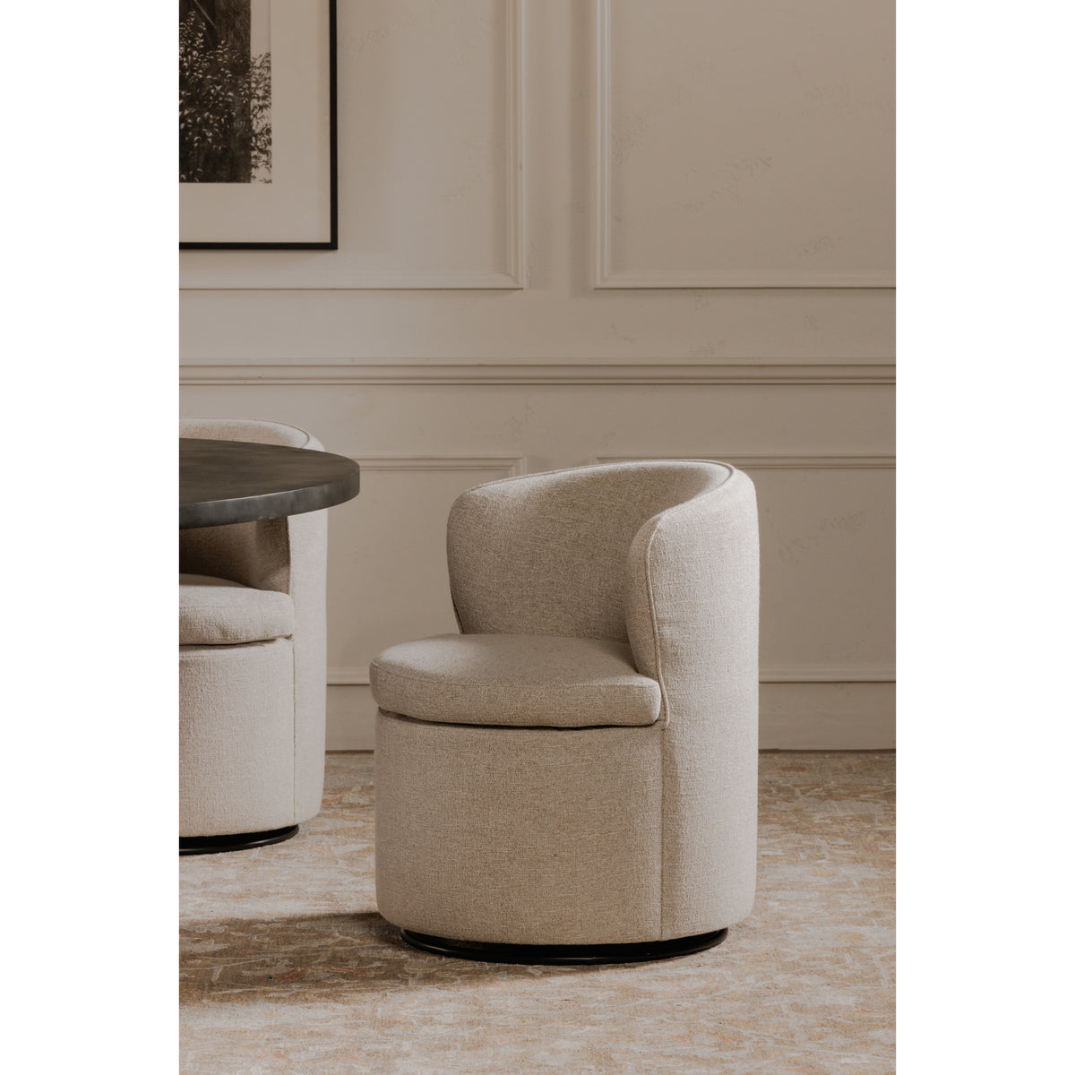 Dane Swivel Dining Chair Oatmeal - image 2