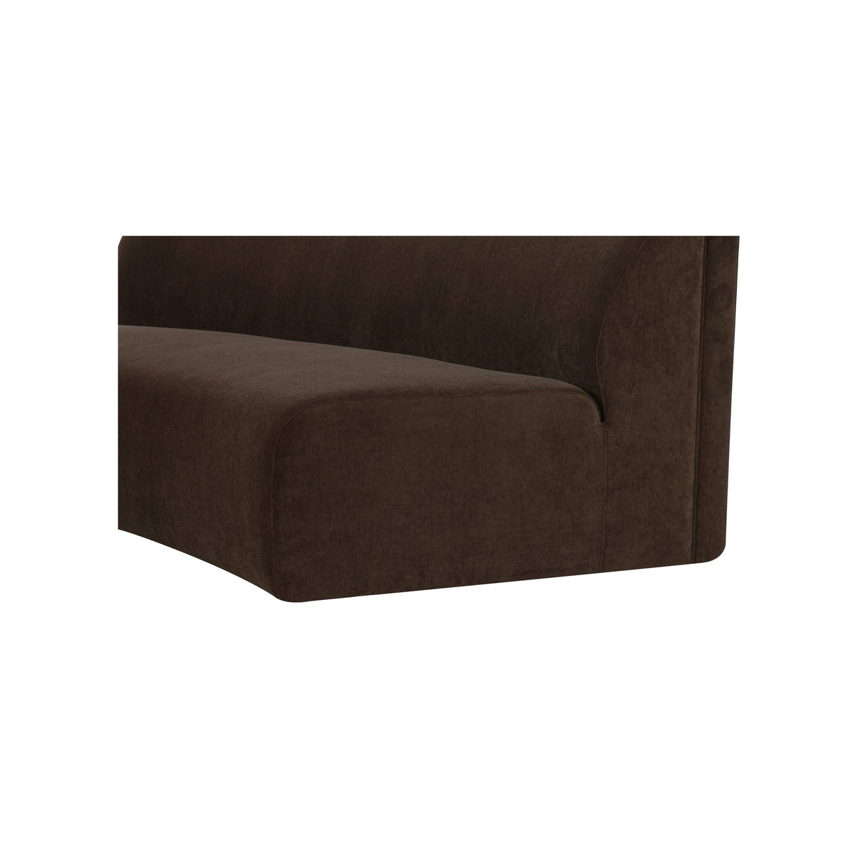 Naomi Concave Sofa Dark Brown image 7