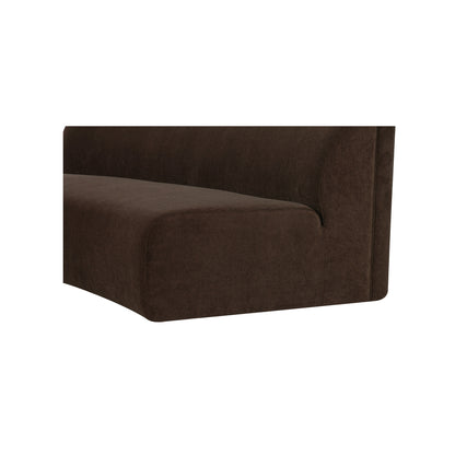 Naomi Concave Sofa Dark Brown image 7