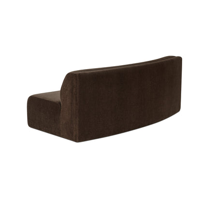 Naomi Concave Sofa Dark Brown image 3