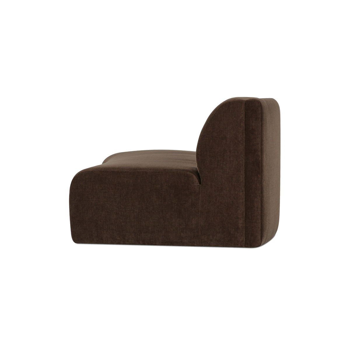Naomi Concave Sofa Dark Brown image 4