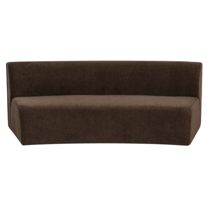 Naomi Concave Sofa Dark Brown product image