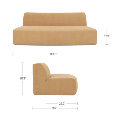 Naomi Convex Sofa Golden Yellow image 12