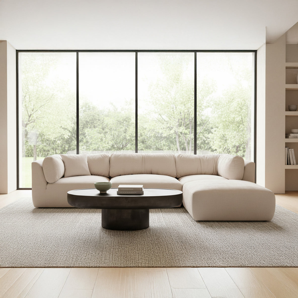 Matina Corner Chair Oatmeal lifestyle image