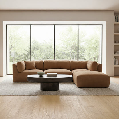 Matina Ottoman Taupe lifestyle image