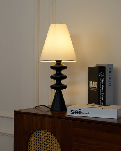 Ondelle Sculpted Wood Table Lamp