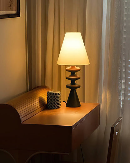 Ondelle Sculpted Wood Table Lamp