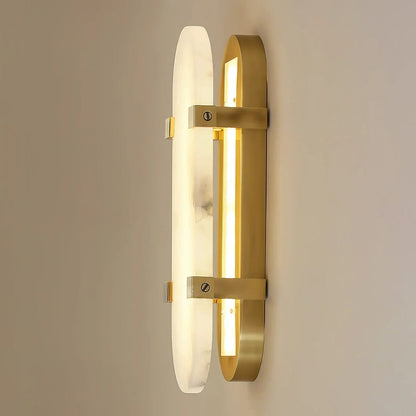Ovelle Alabaster Halo Wall Sconce