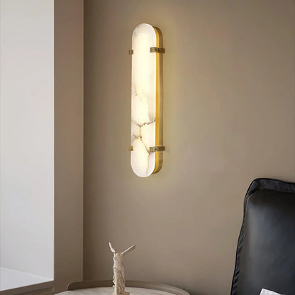 Ovelle Alabaster Halo Wall Sconce