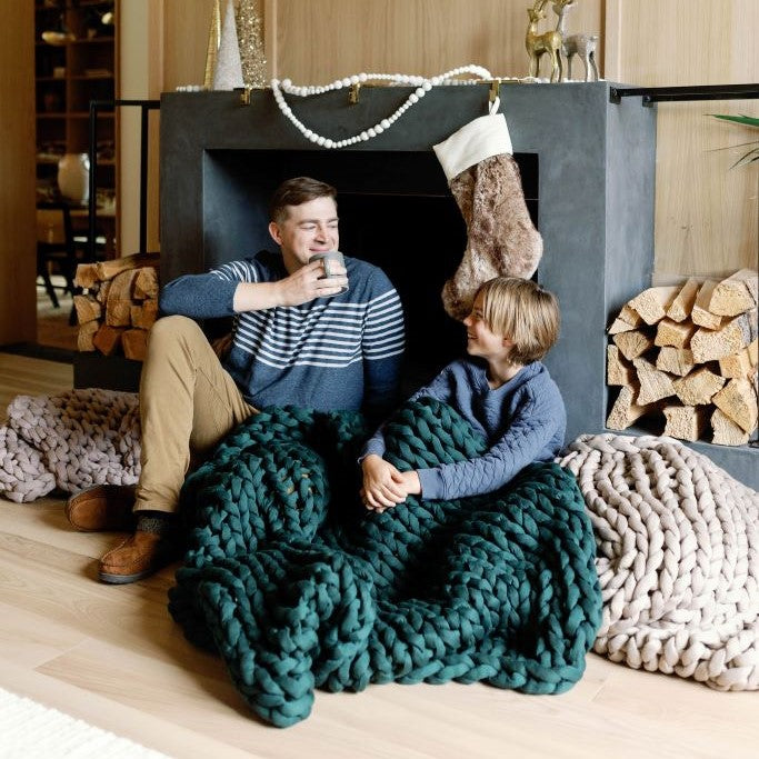 Forest green weighted blanket sale