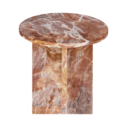 Grace Accent Table Orange Levante Marble - alternate view 6