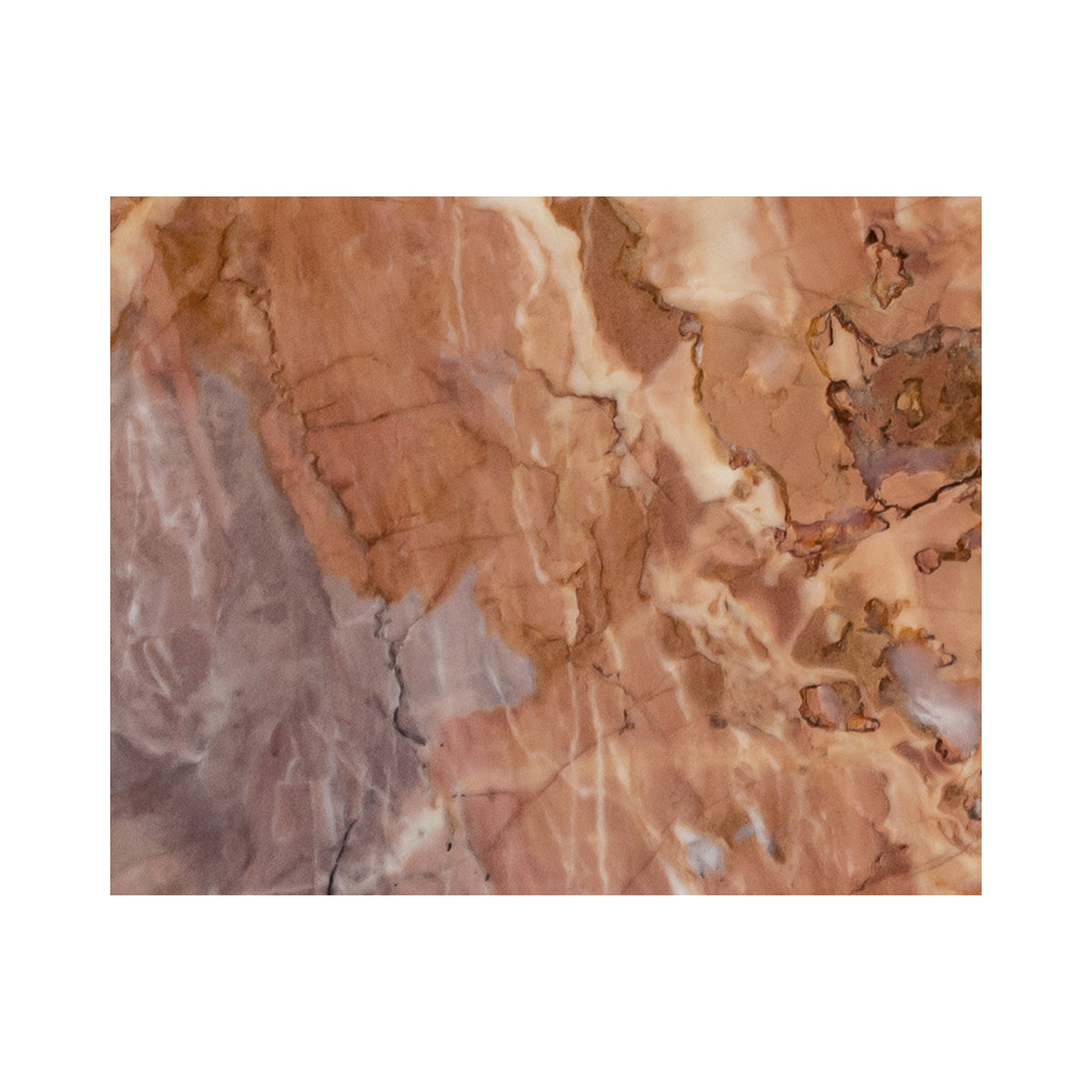 Grace Accent Table Orange Levante Marble - alternate view 7
