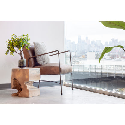 Dagwood Leather Armchair Open Road Brown - lifestyle image