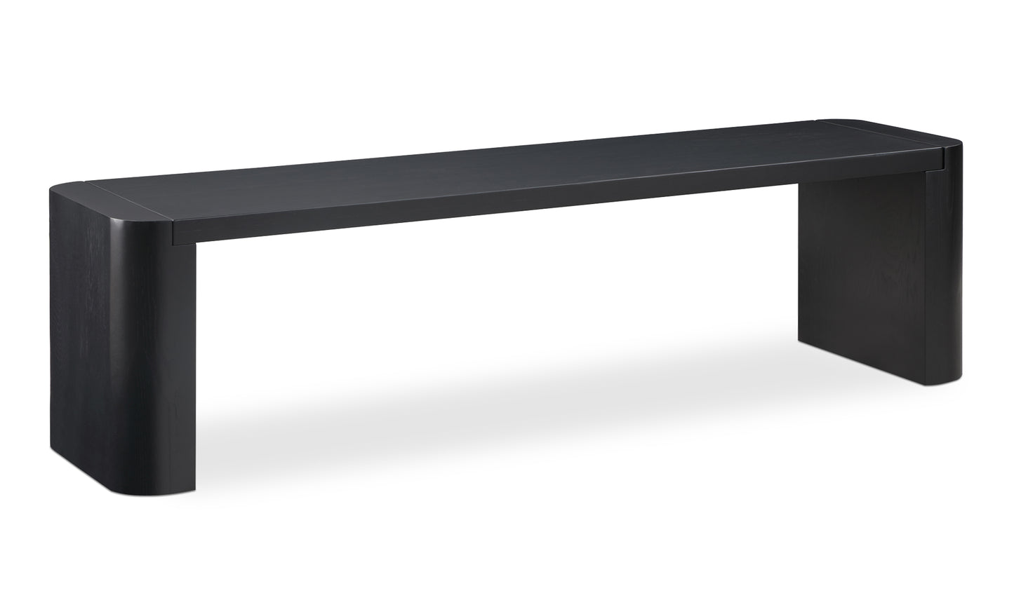 Post Small Dining Bench Black