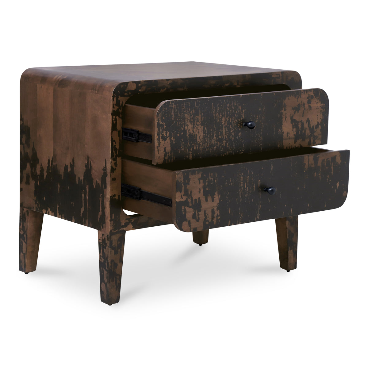 Iris Nightstand Distressed Black view 4
