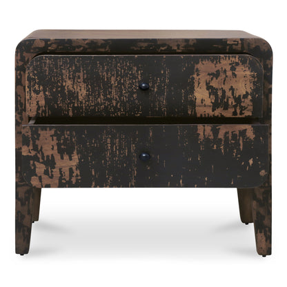 Iris Nightstand Distressed Black view 3