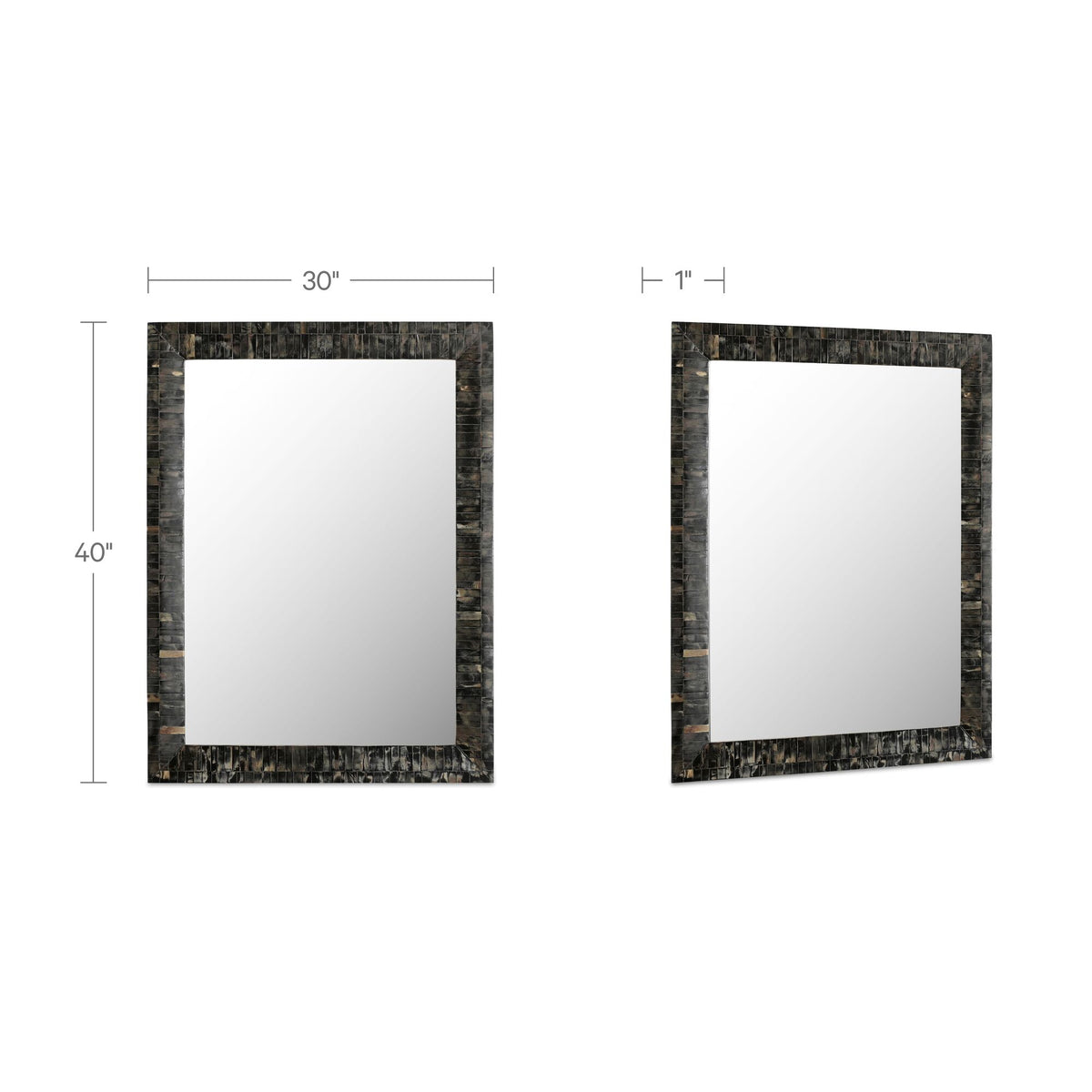 Avis Horn Inlay Mirror detail view 5