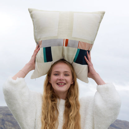 Patchwork Throw Pillow.