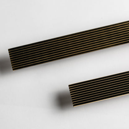 Rail, Antique Brass Cabinet Pulls.