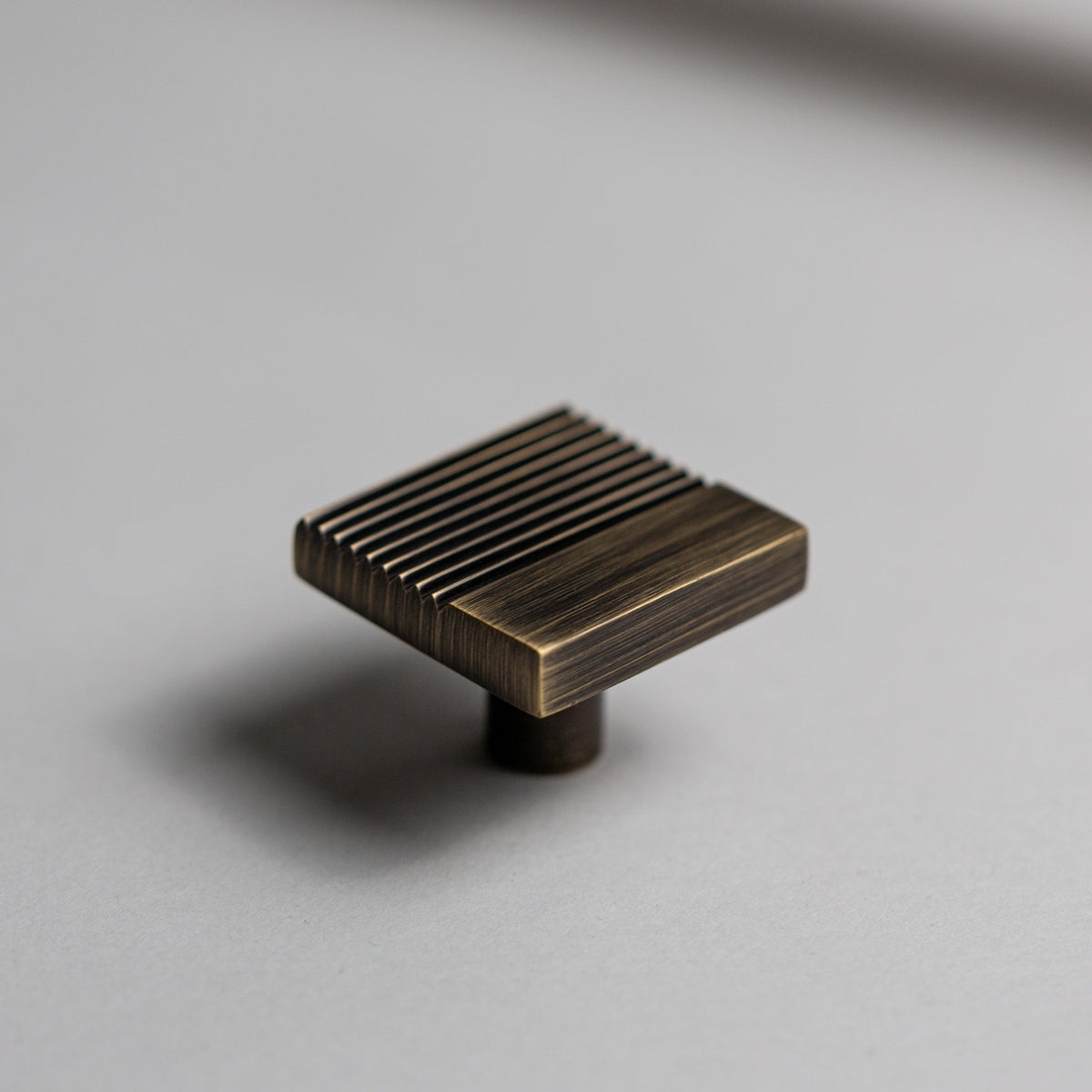 Rail, Solid Brass Knobs.