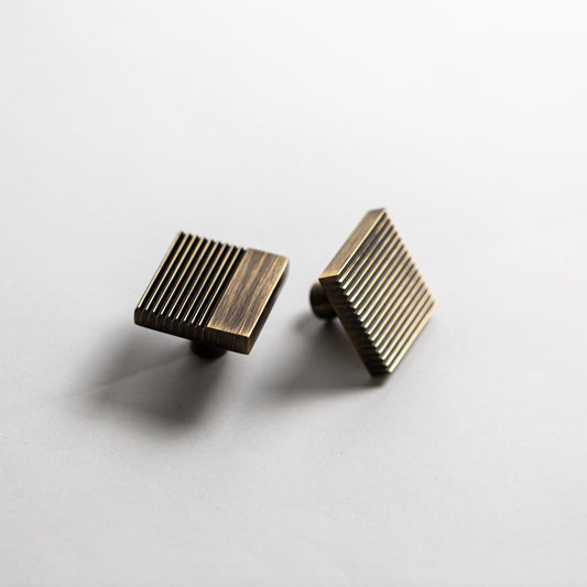 Rail, Solid Brass Knobs.