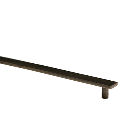 Rail, Antique Brass Appliance Pulls.