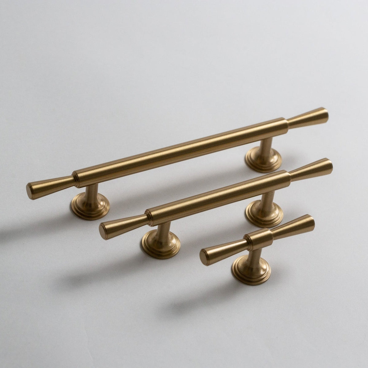 Tuxedo, Solid Brass Cabinet Pulls.