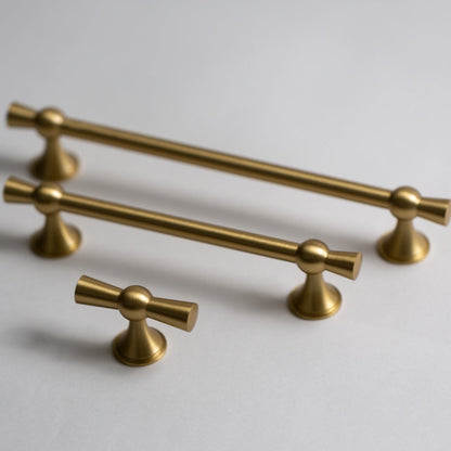 Samba, Solid Brass Cabinet Pulls.