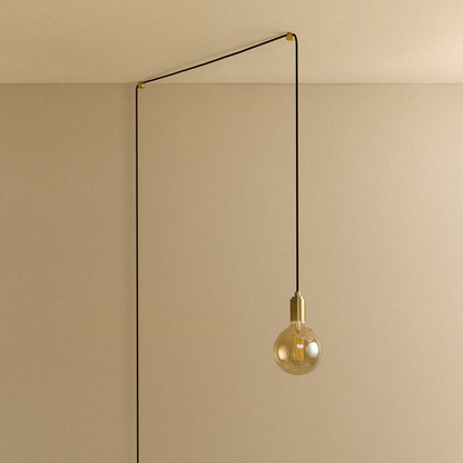 Gaia Plug-In Pendant in Brass.