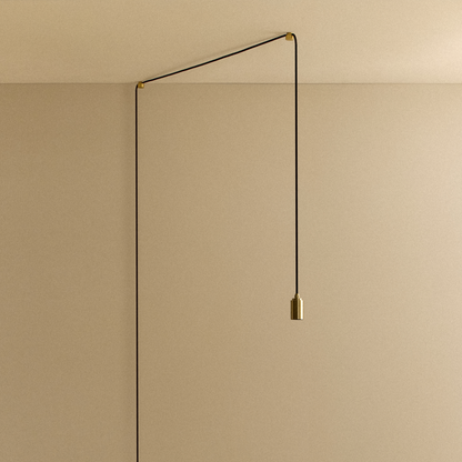 Plug-In Pendant in Brass.
