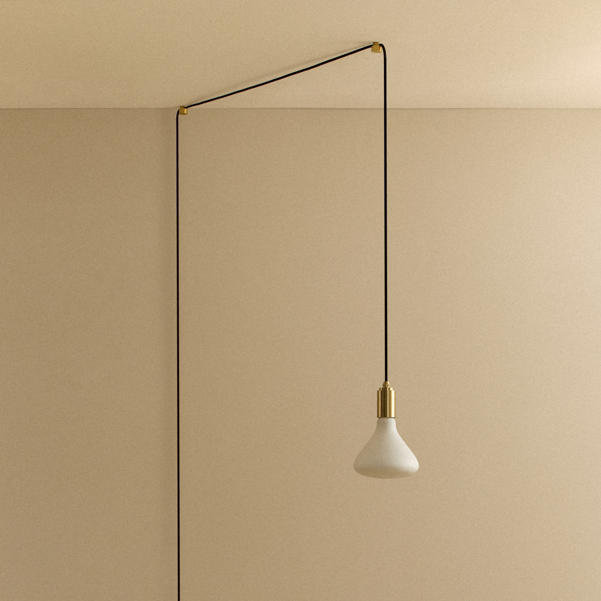 Noma Plug-In Pendant in Brass.