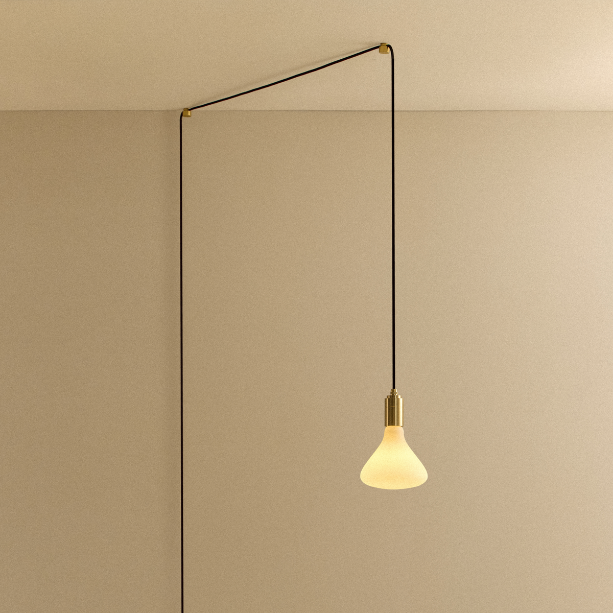 Noma Plug-In Pendant in Brass.