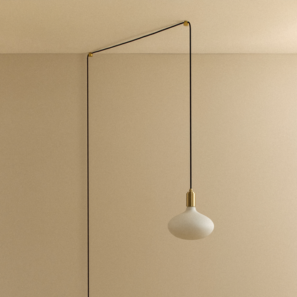 Oval II Plug-In Pendant in Brass.