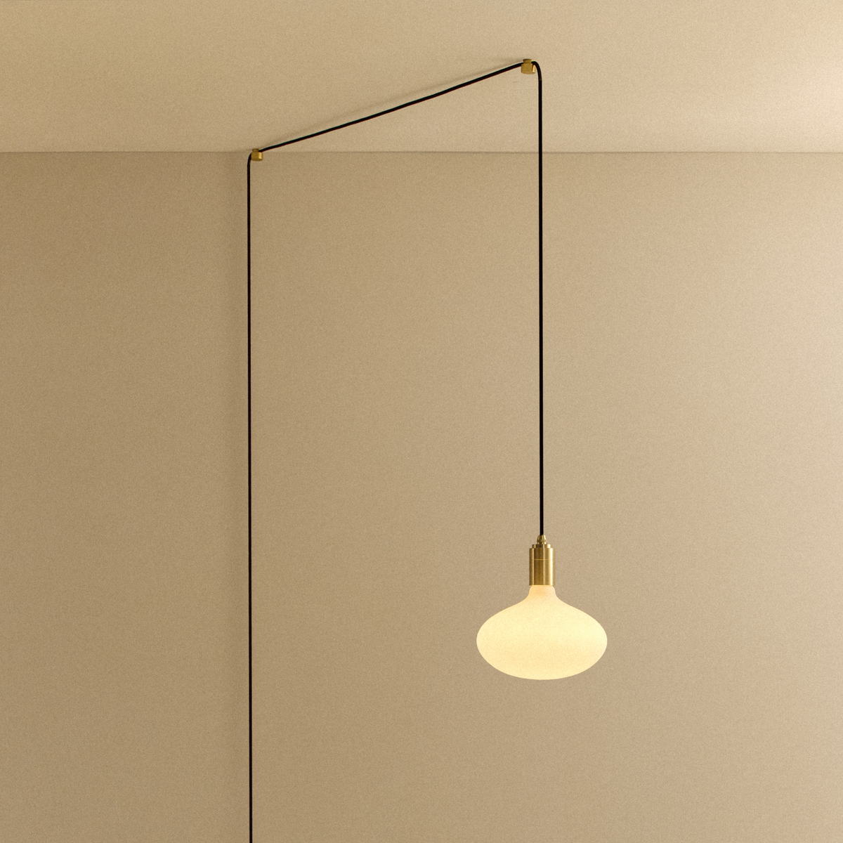 Oval II Plug-In Pendant in Brass.