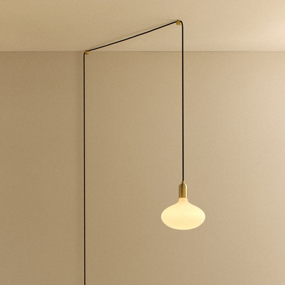 Oval II Plug-In Pendant in Brass.