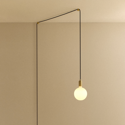 Sphere IV Plug-In Pendant in Brass.