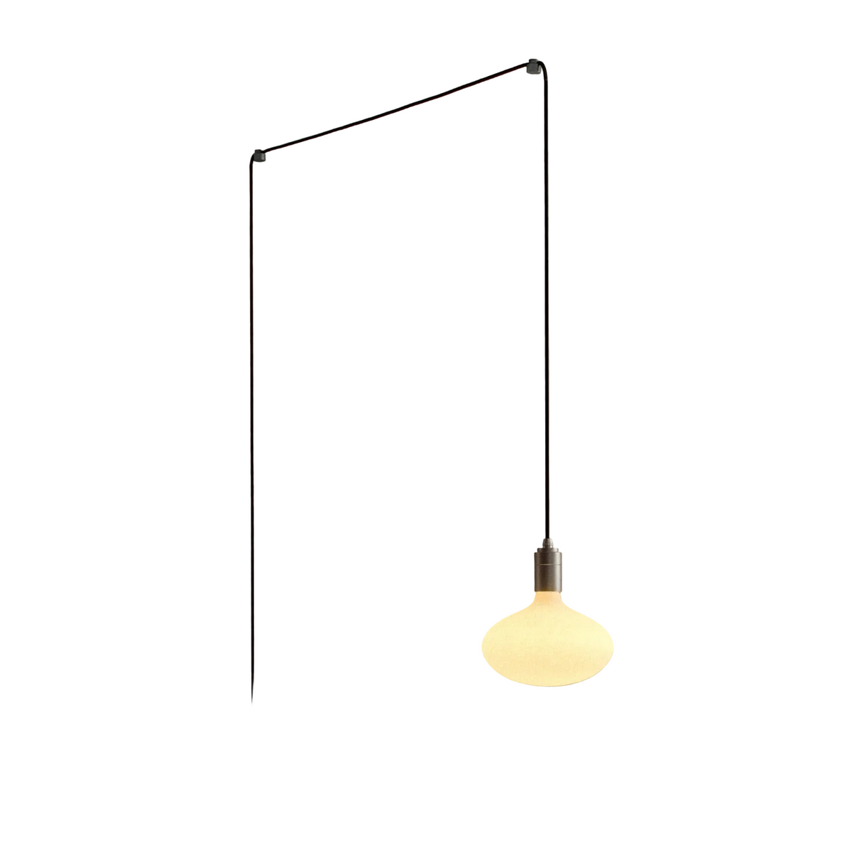 Oval II Plug-In Pendant in Graphite.