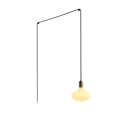 Oval II Plug-In Pendant in Graphite.
